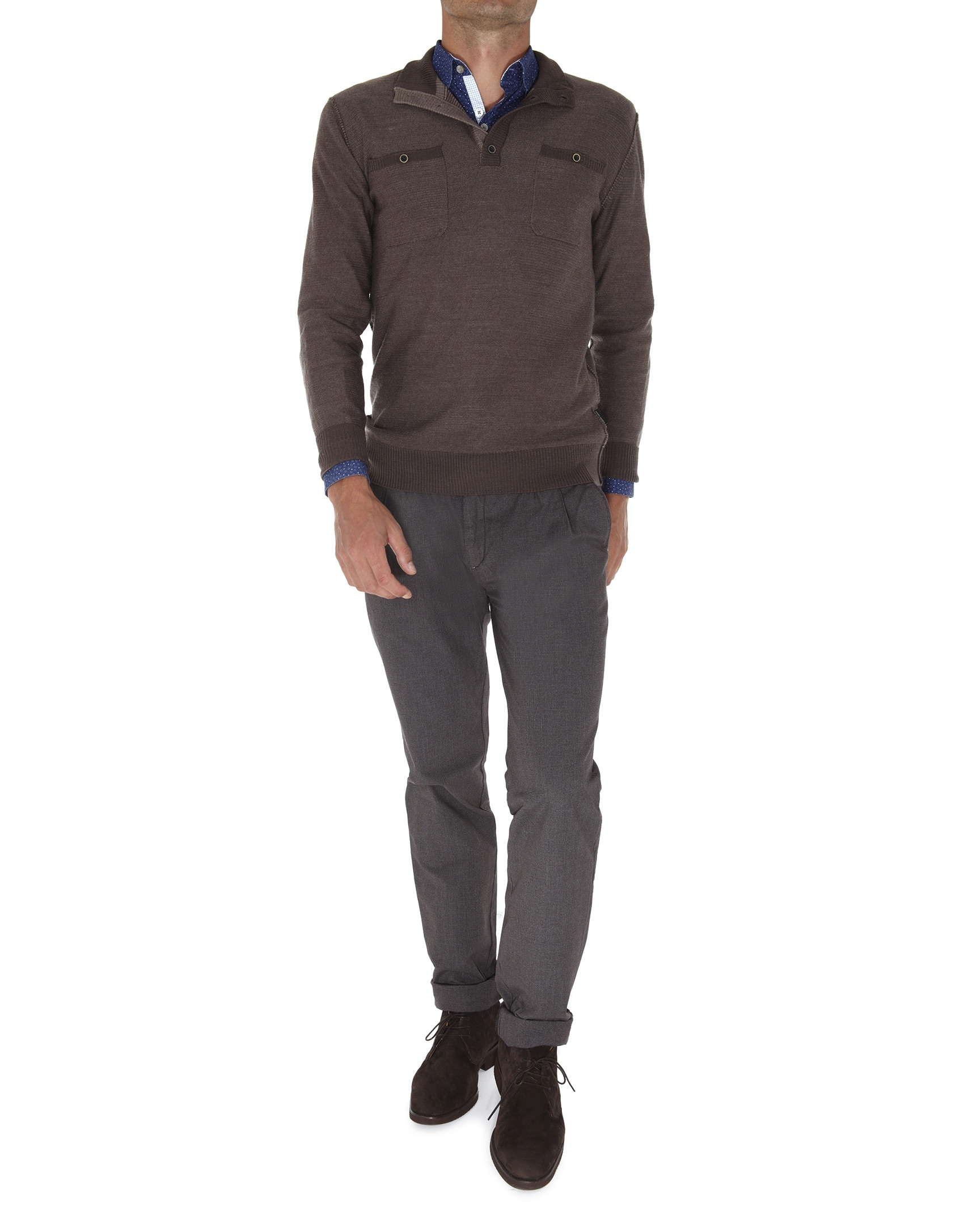 Turtleneck sweater with pockets