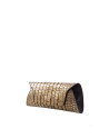 Bella Bronze metallic alligator embossed bag 