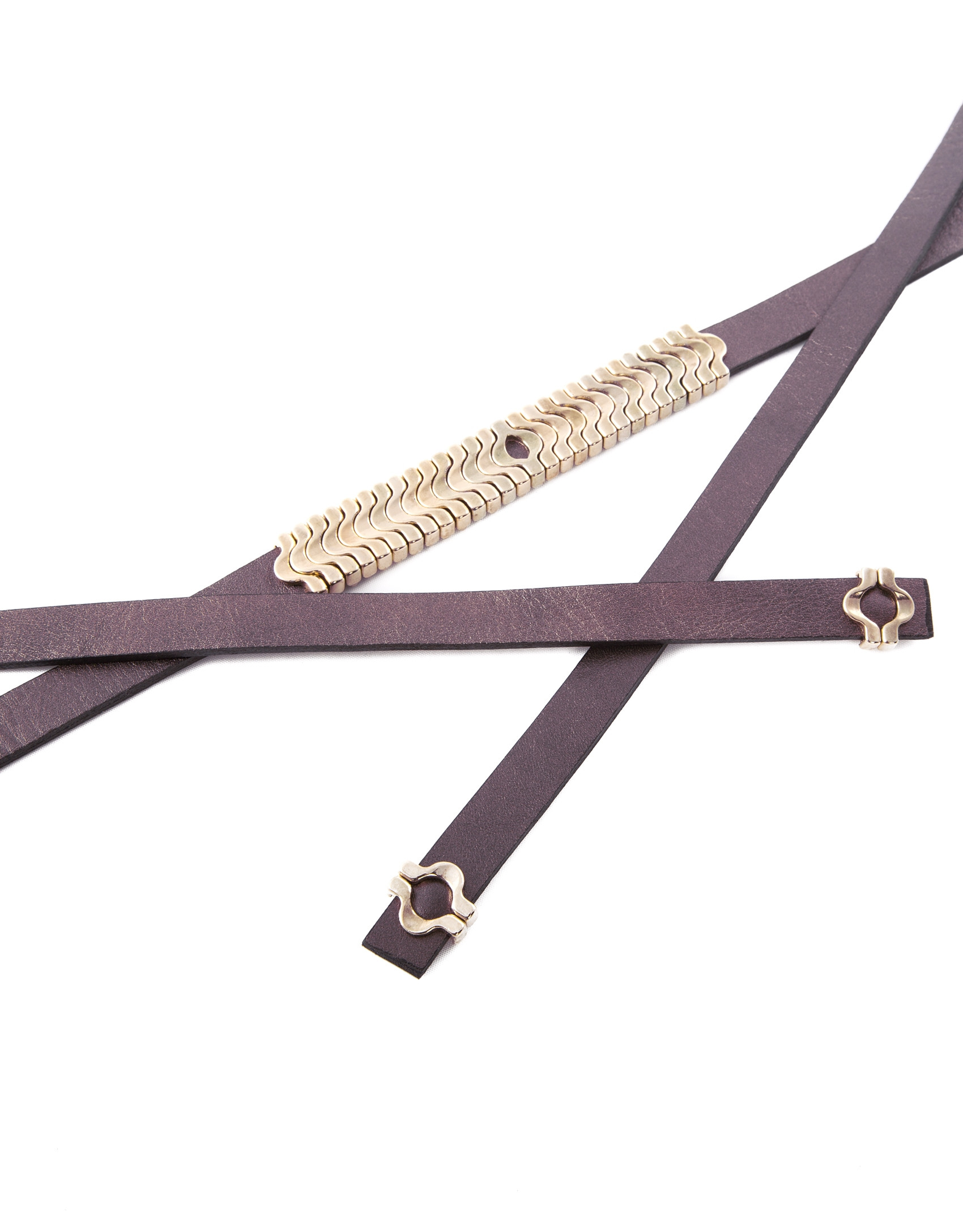 Cinturón anudado morado