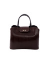 Ryan Line brown embossed leather bag 