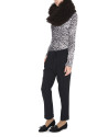 Brown fake fur infinity scarf 