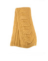 Dotted knit scarf with fringe 