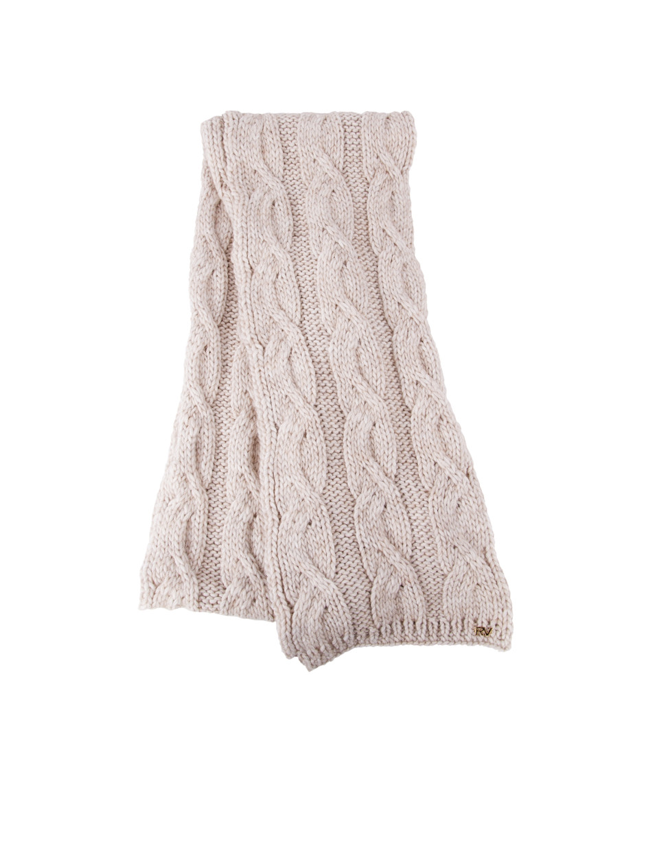 Burgundy knit scarf 