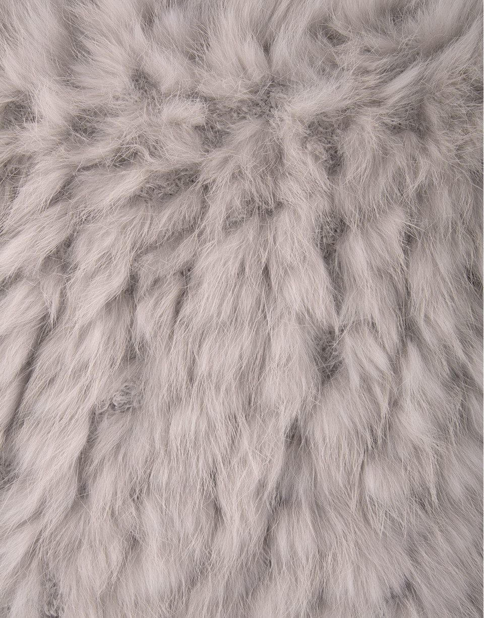 Cubre hombros pelo conejo beige