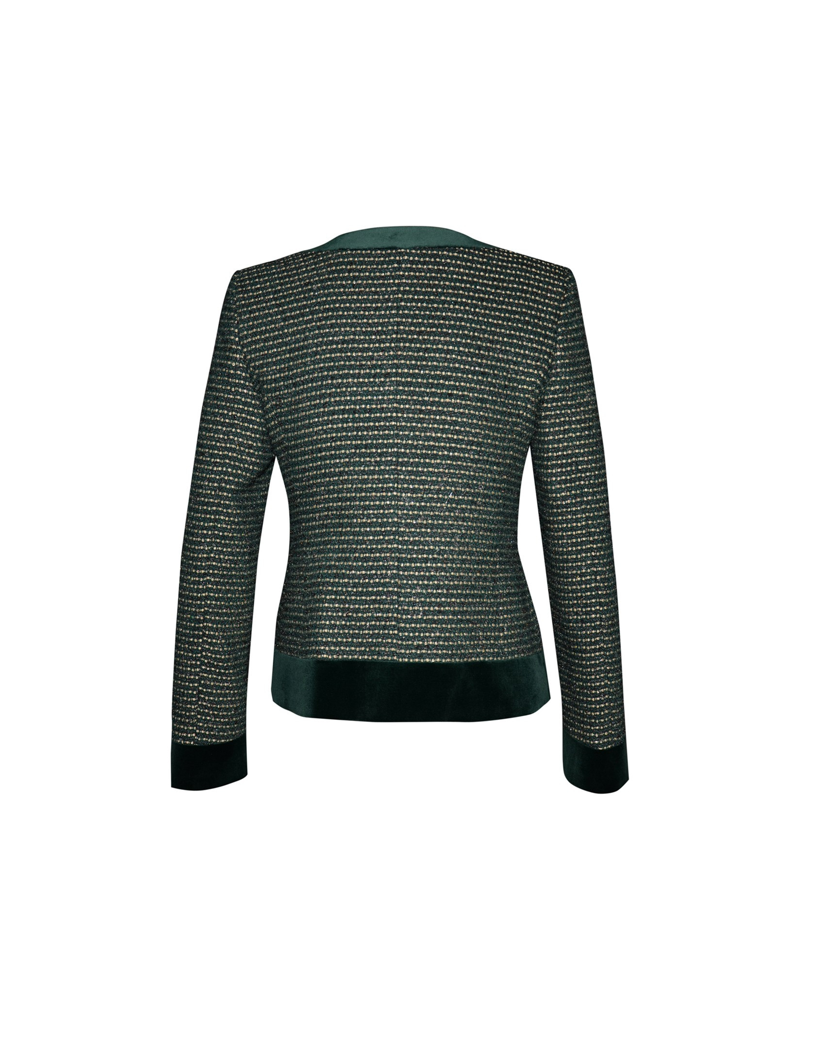 Bottle green tweed jacket