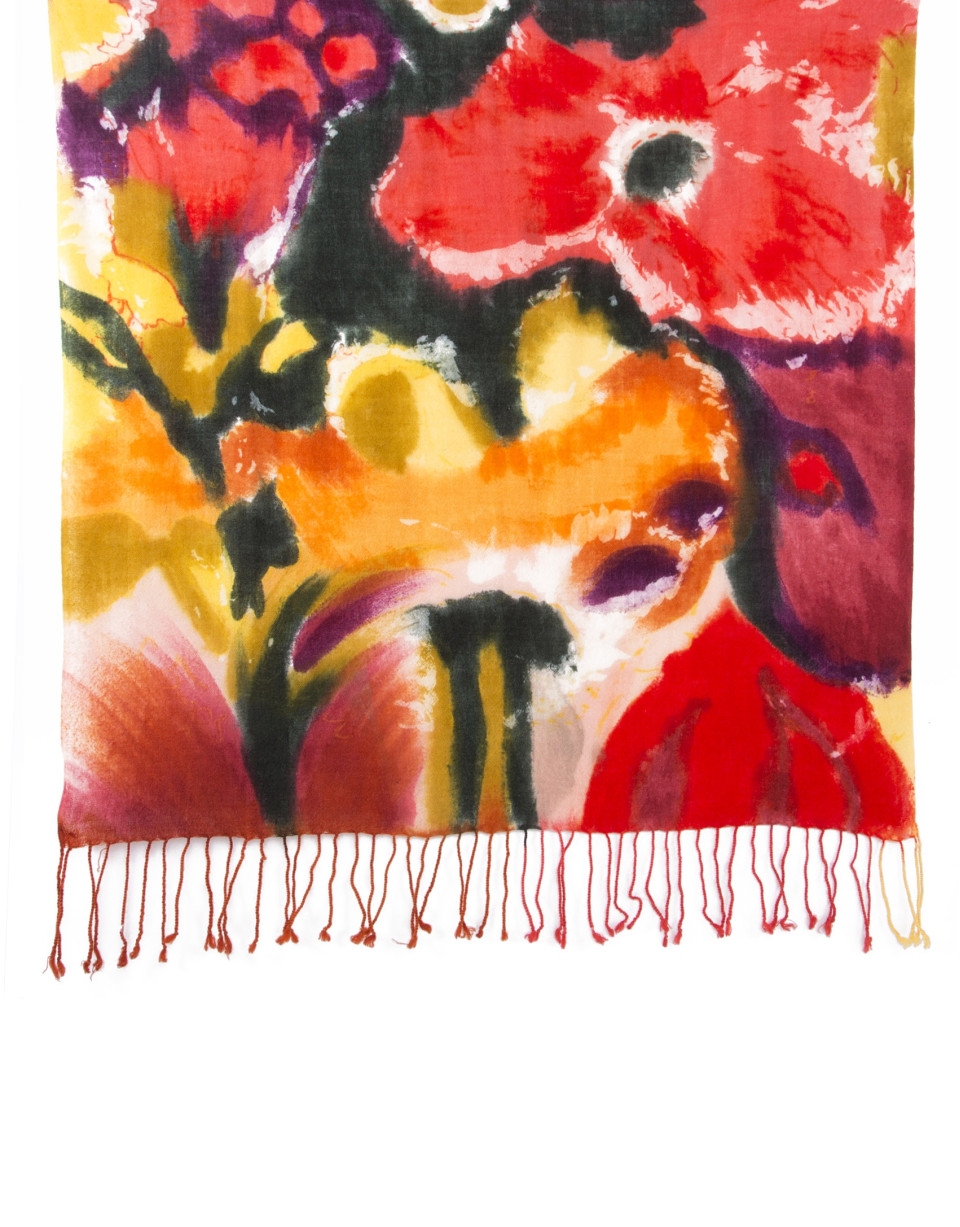 Foulard fantasía rojizos