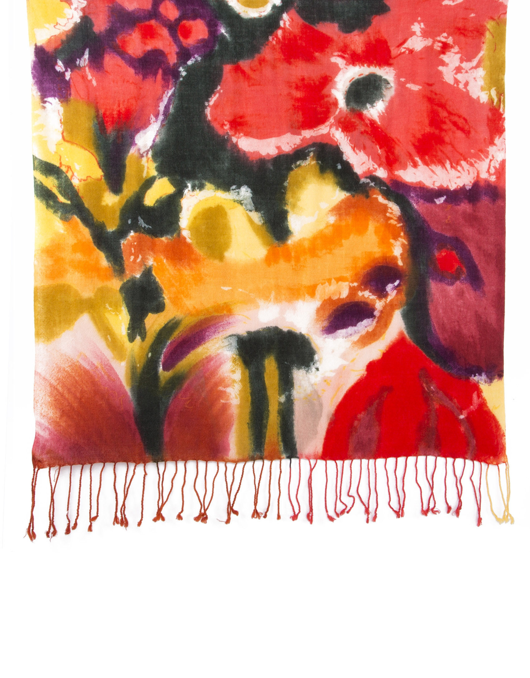 Foulard fantasía rojizos