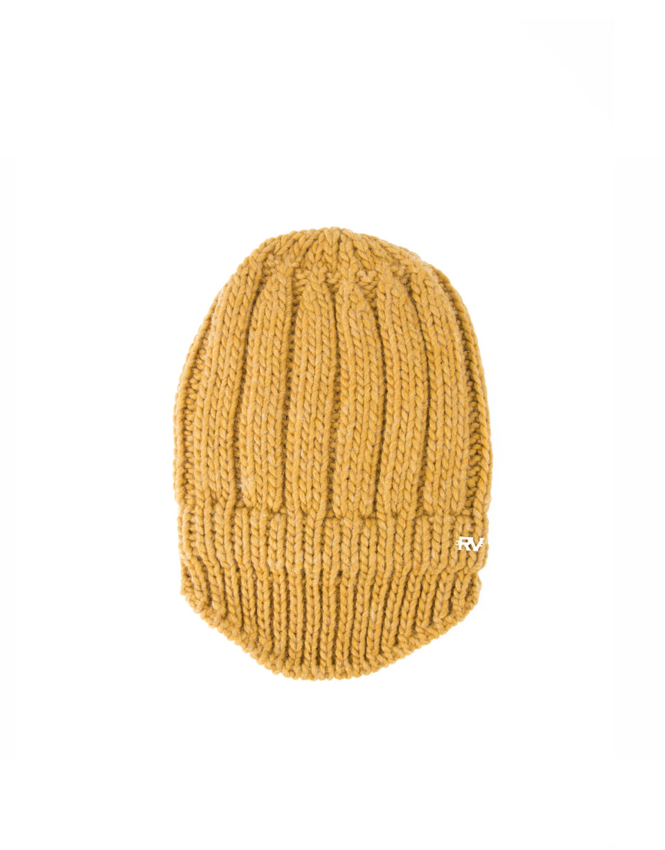 Gorro visera punto mostaza
