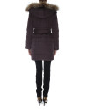 Brown / beige reversible  long ski jacket 