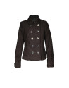 Chaquetón corto marrón