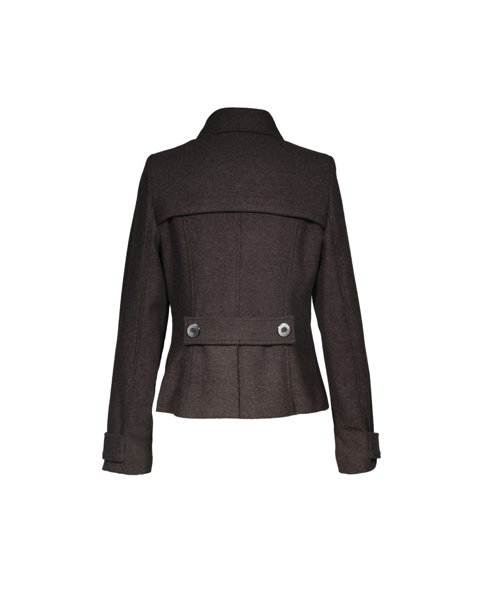 Chaquetón corto marrón