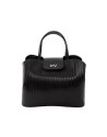 Ryan Line black leather embossed bag 