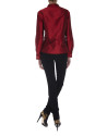 Blusa manga larga seda roja
