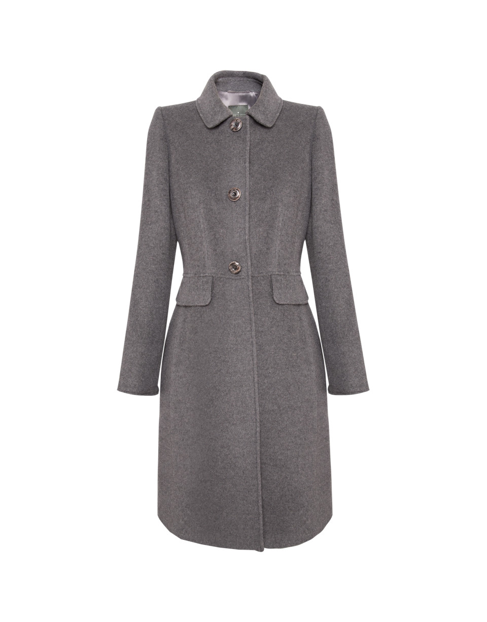 Navy blue trench coat with hood
