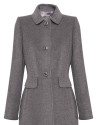 Navy blue trench coat with hood