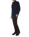 Navy blue knit jacket