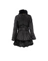 Trench negro aplicaciones pelo