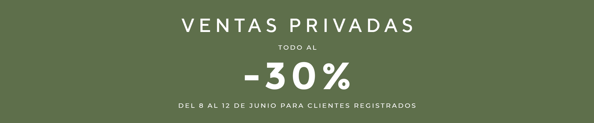 Private Sales: Everything at -30% 