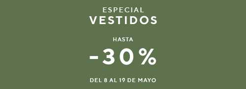 Special Dresses. Up to -30% on selected items. From May 8 to 19