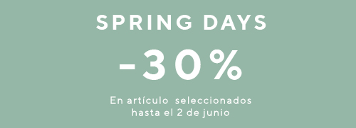 Up to a 30% discount on specific and selected articles of the Spring – Summer 2024 collection, valid from May 20 to June 2, 2024