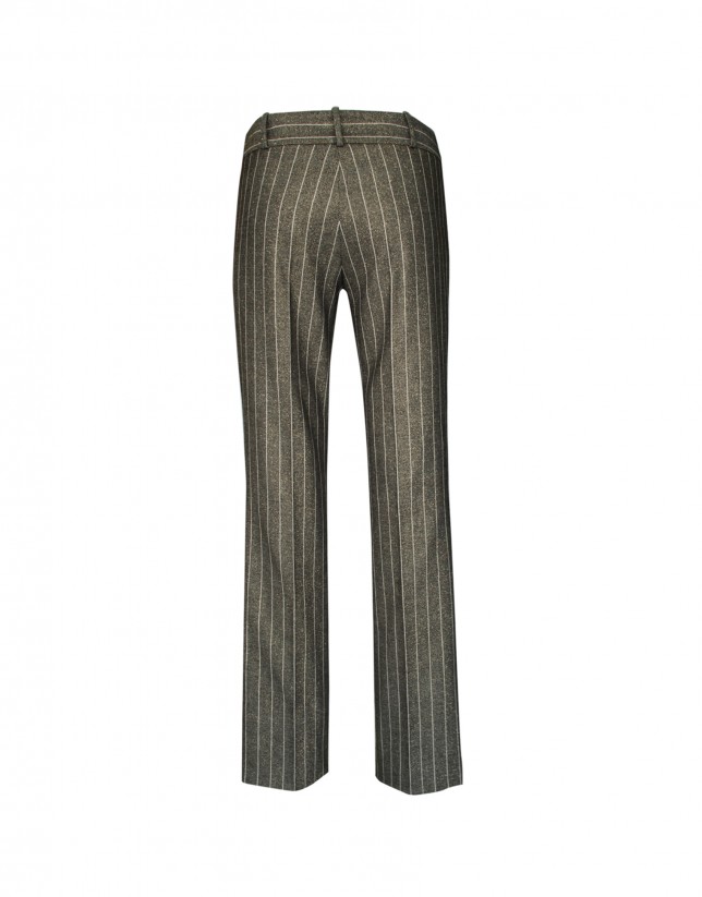 Grey and golden stripe pants