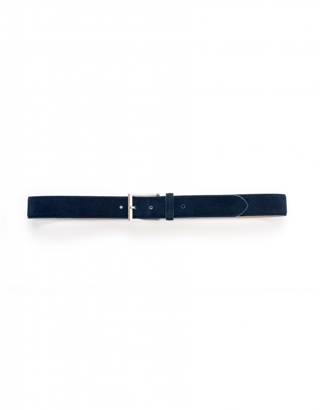 Navy and blue burnished belt
