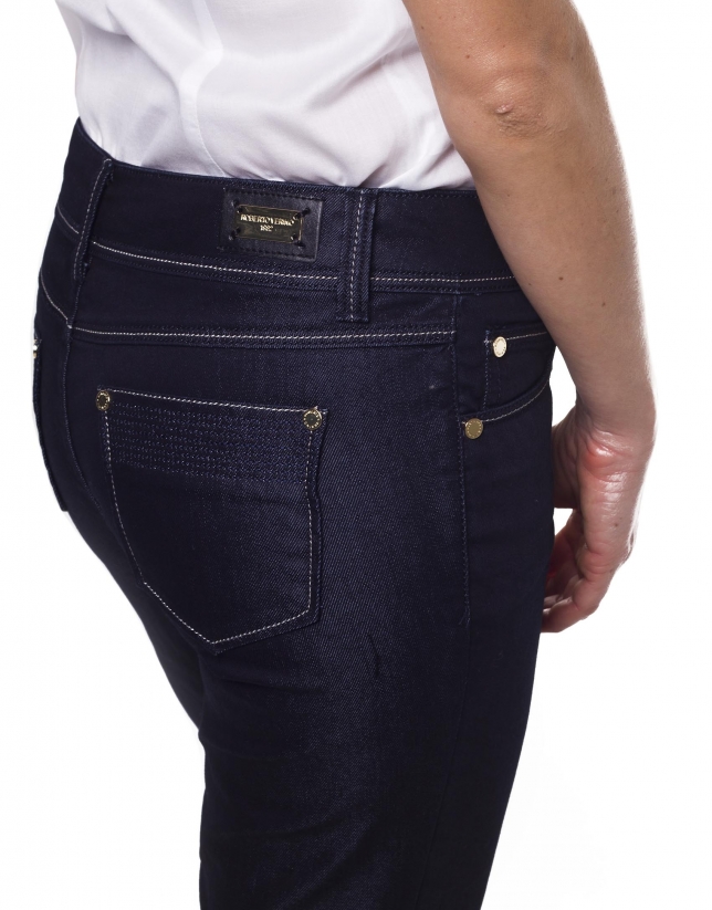 Stretch pants with  5 pockets