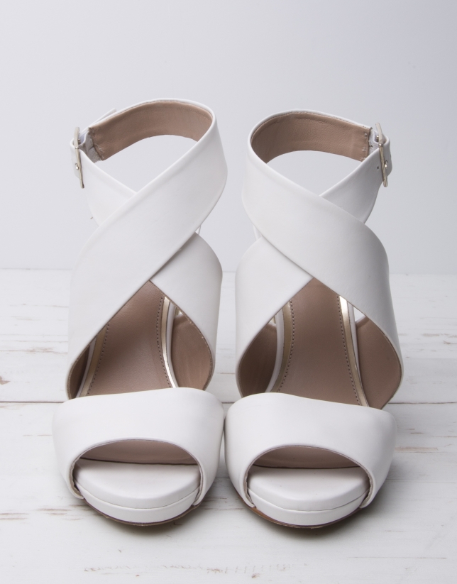 White Rio sandals