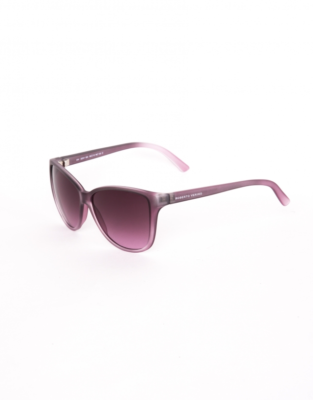 Oversize lady sunglasses in Matt Grey color