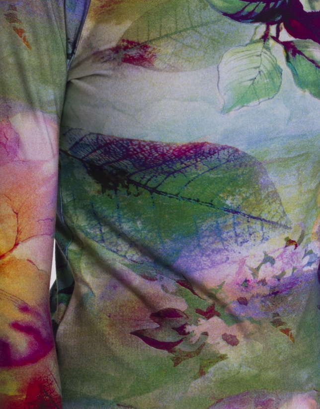 Camiseta estampada floral