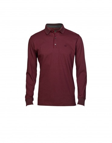 Burgundy polo shirt 