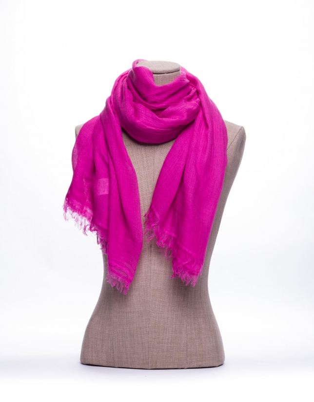 Plain pink scarf 