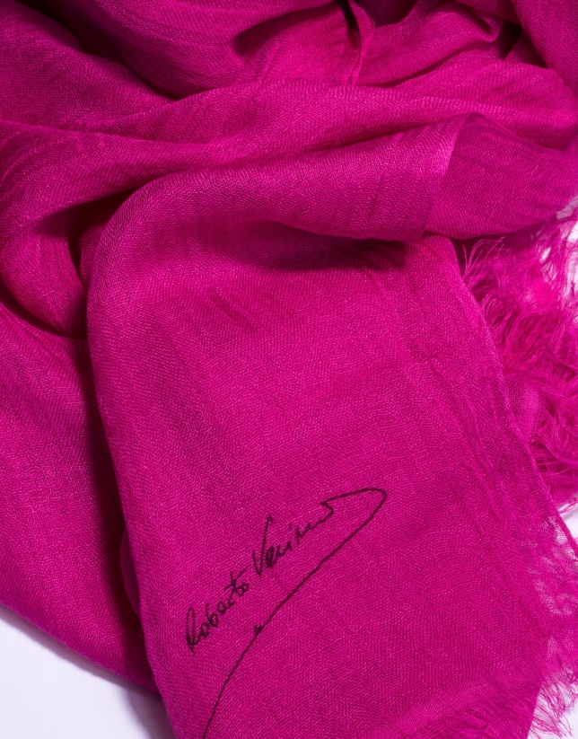 Foulard liso en rosa