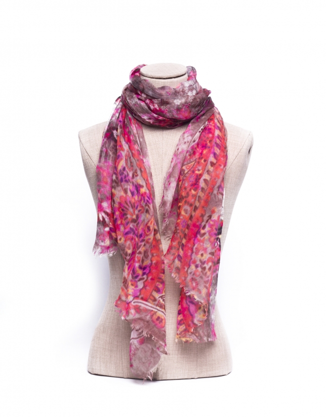 Cashmere print scarf 