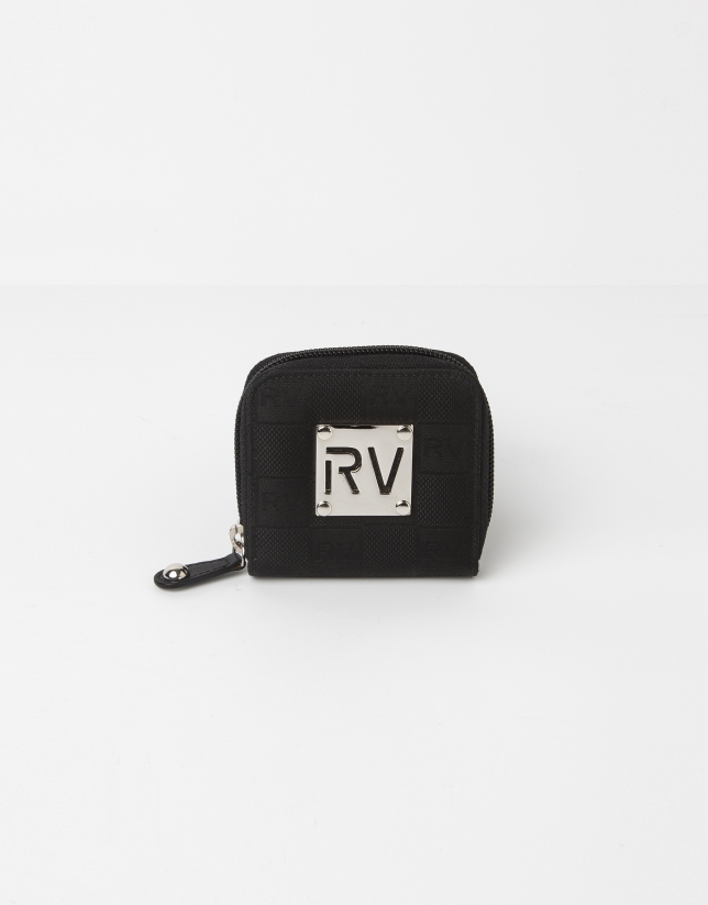 Black jaquard RV small change purse