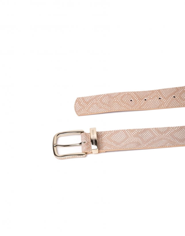 Desert design leather belt 