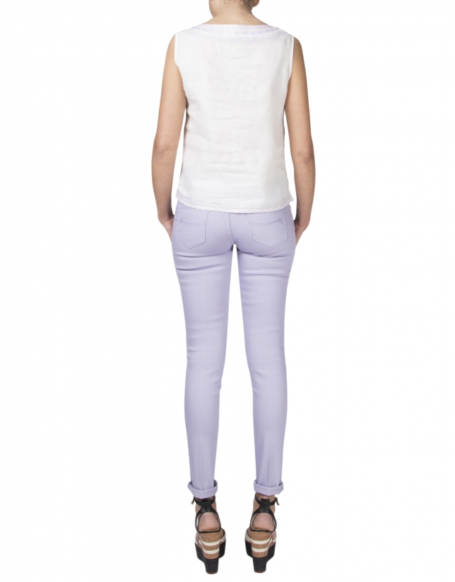 Lavender straight pants