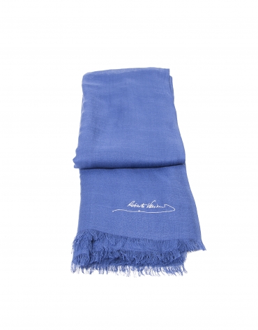 Plain dark blue scarf
