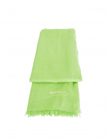 Plain green scarf