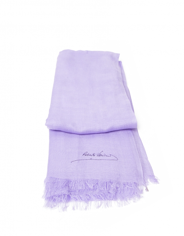 Plain lavender scarf