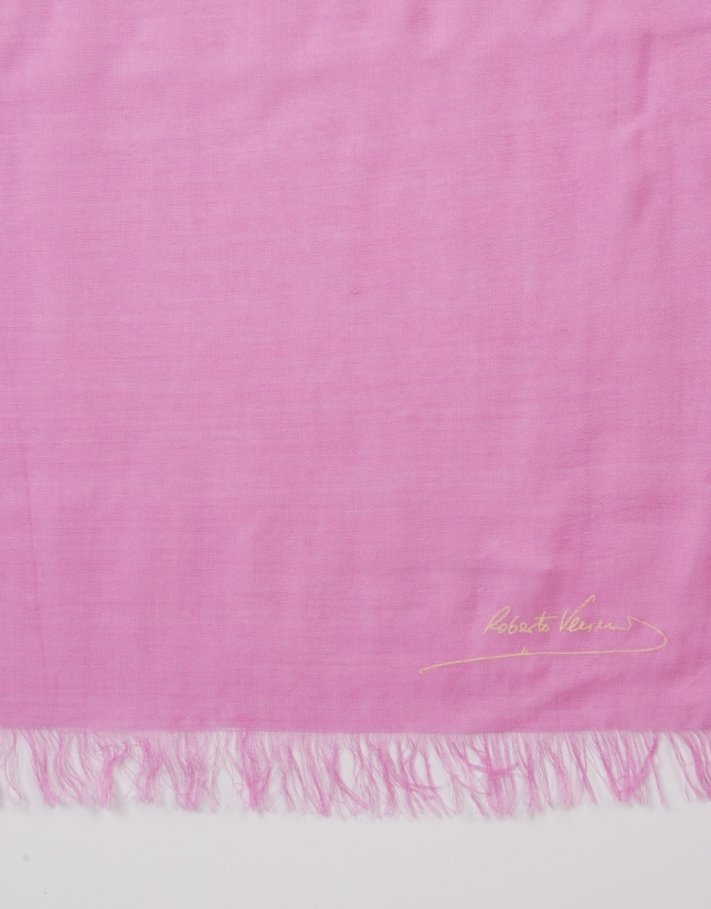 Foulard liso rosa