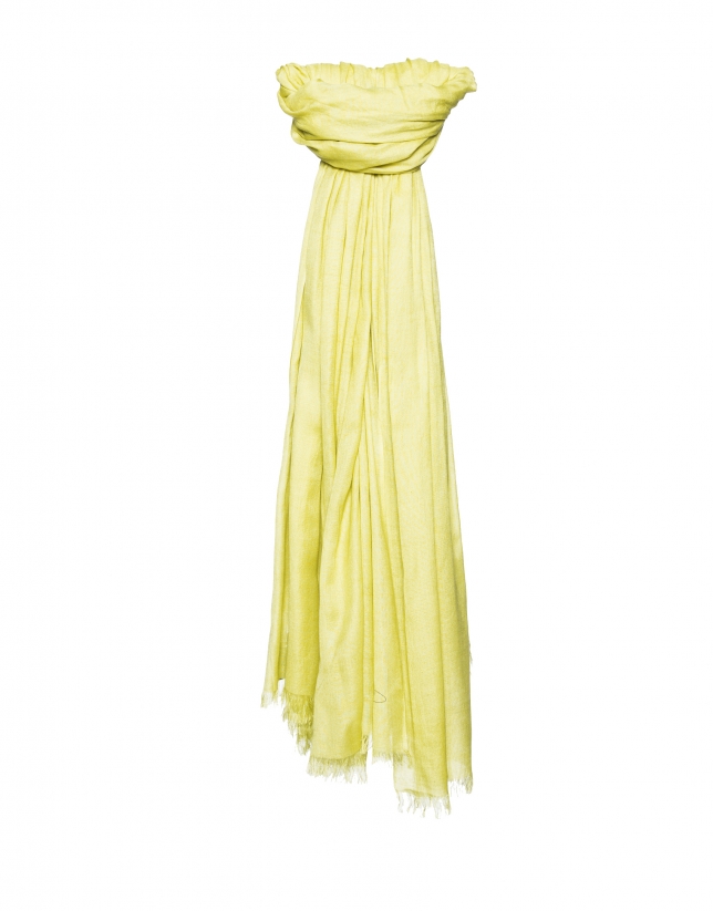 Plain yellow scarf