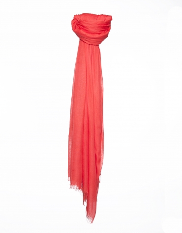 Plain red scarf