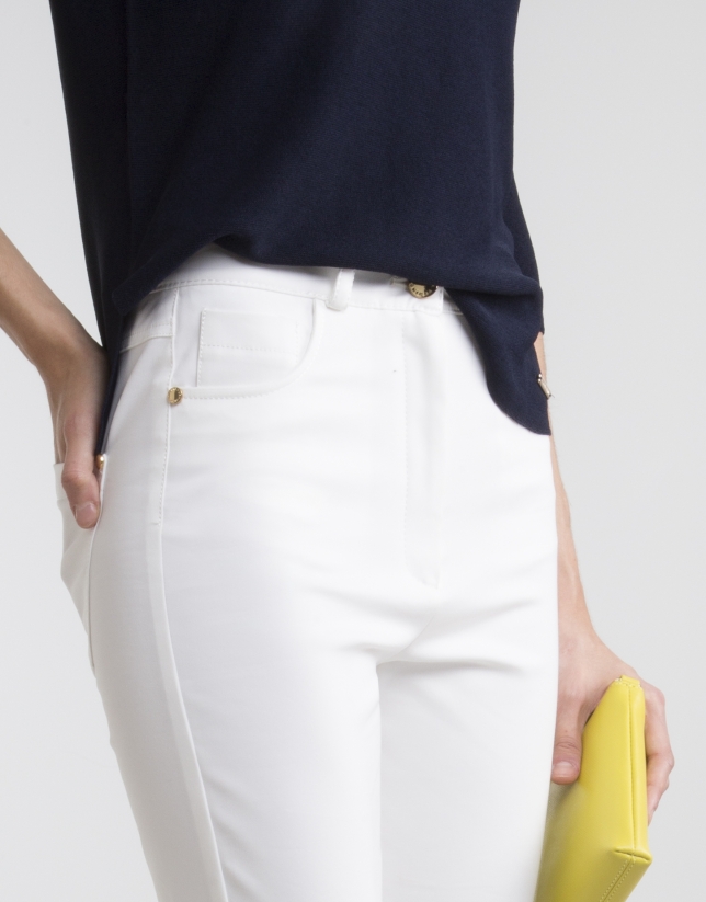 Off-white high waist pants