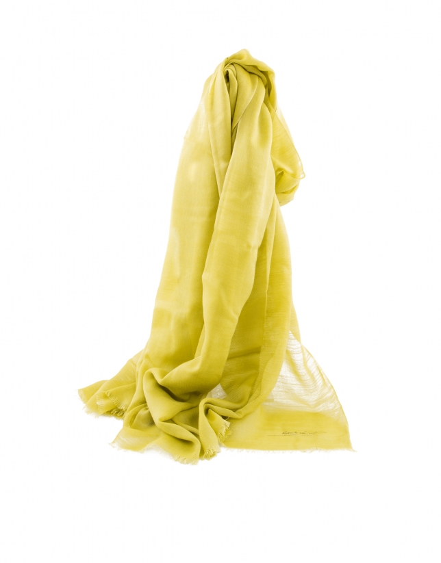 Plain lime scarf 