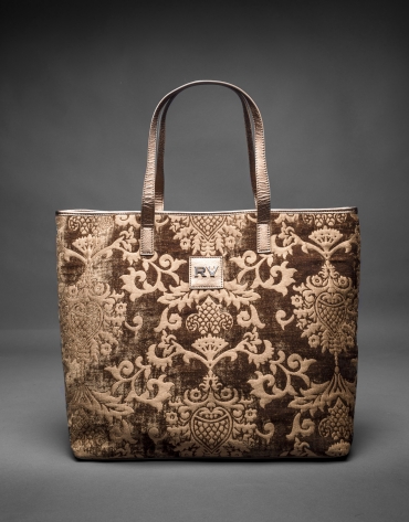 Bronze Africa Tap baroque brocade and jacquard bag 