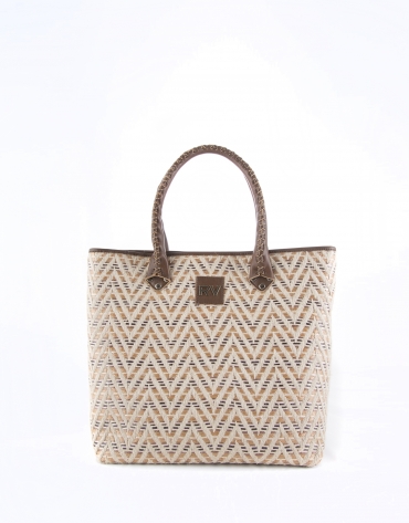 Brown Africa Boho shopping bag 