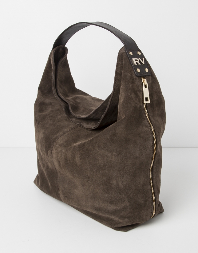 Brown suede purse Outlet