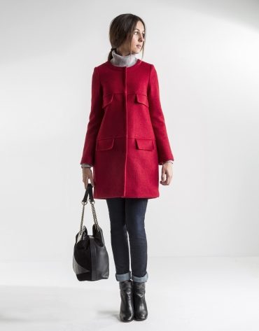 Short red coat