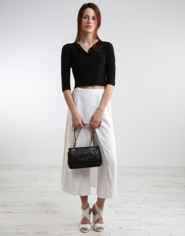 Shot black knit jacket Knitwear Woman Roberto Verino